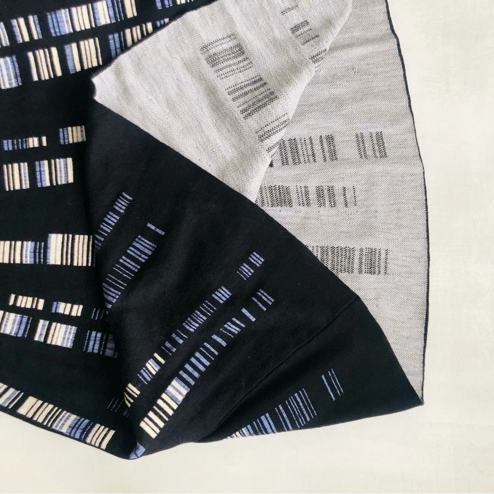 NIC+ZOE Black and Gray Striped Midi Dress NWT - Picture 11 of 15